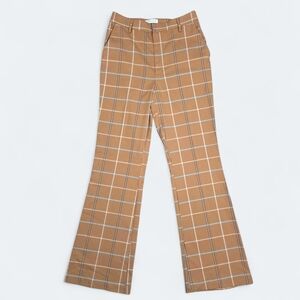 Urban Outfitters Tan Plaid Trousers